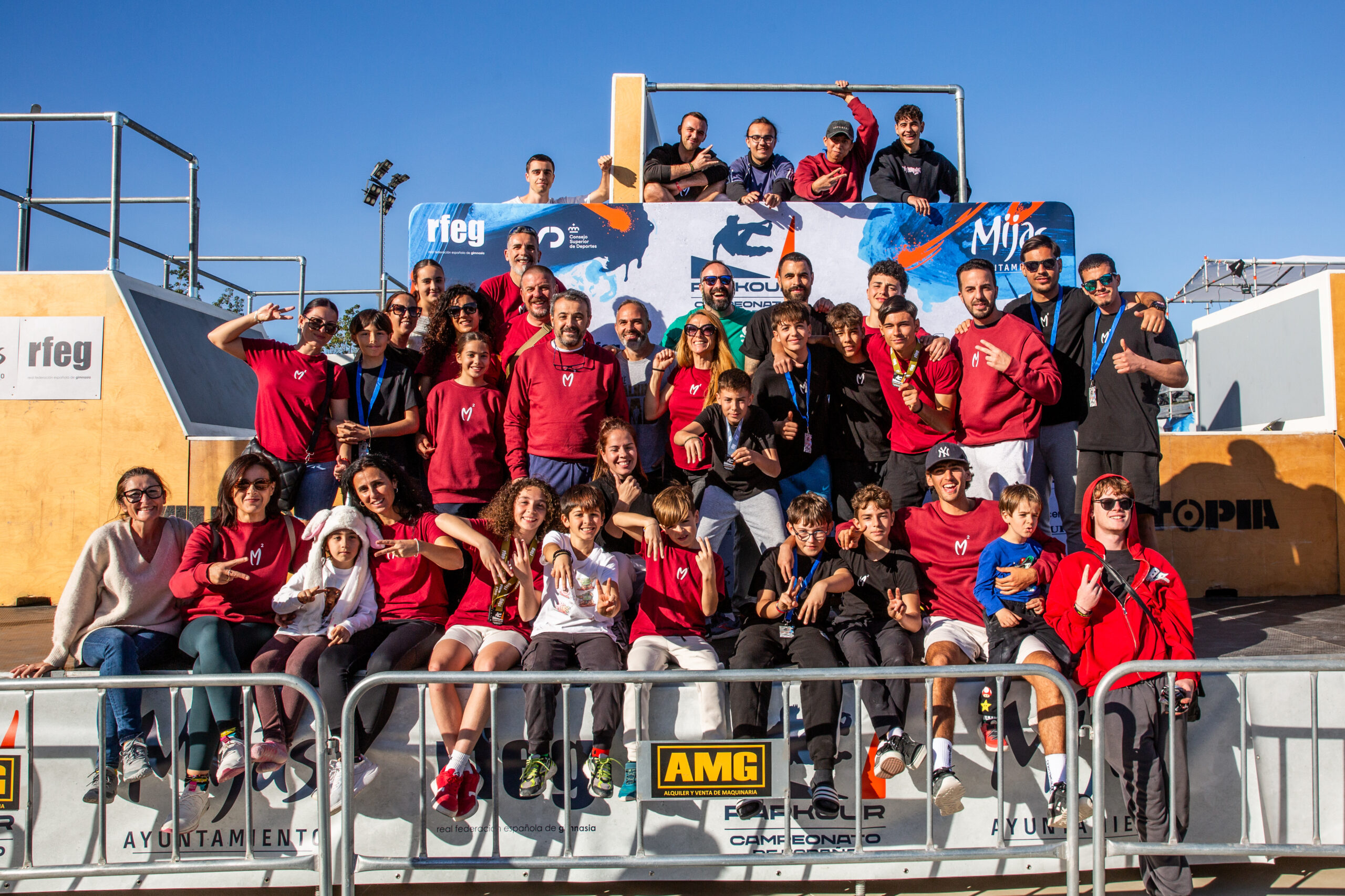 Foto Grupal del equipo de Murcia Movement Parkour